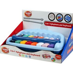 New  2-in-1 Xylophone and Keyboard